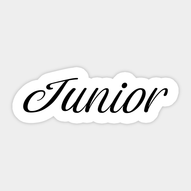 Name Junior Junior Sticker TeePublic
